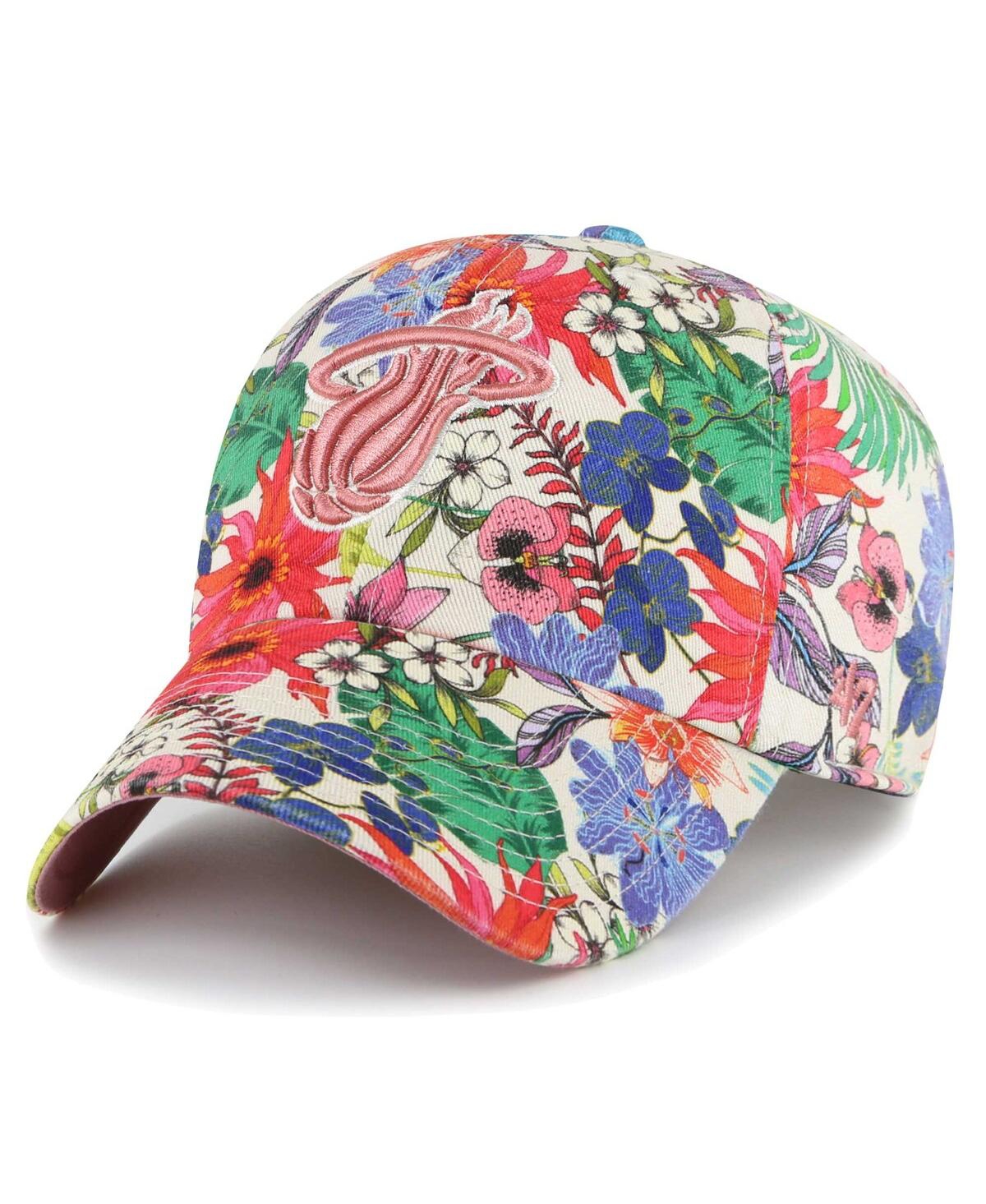 47 Brand 47 Women's Cream Miami Heat Pollinator Clean Up Adjustable Hat