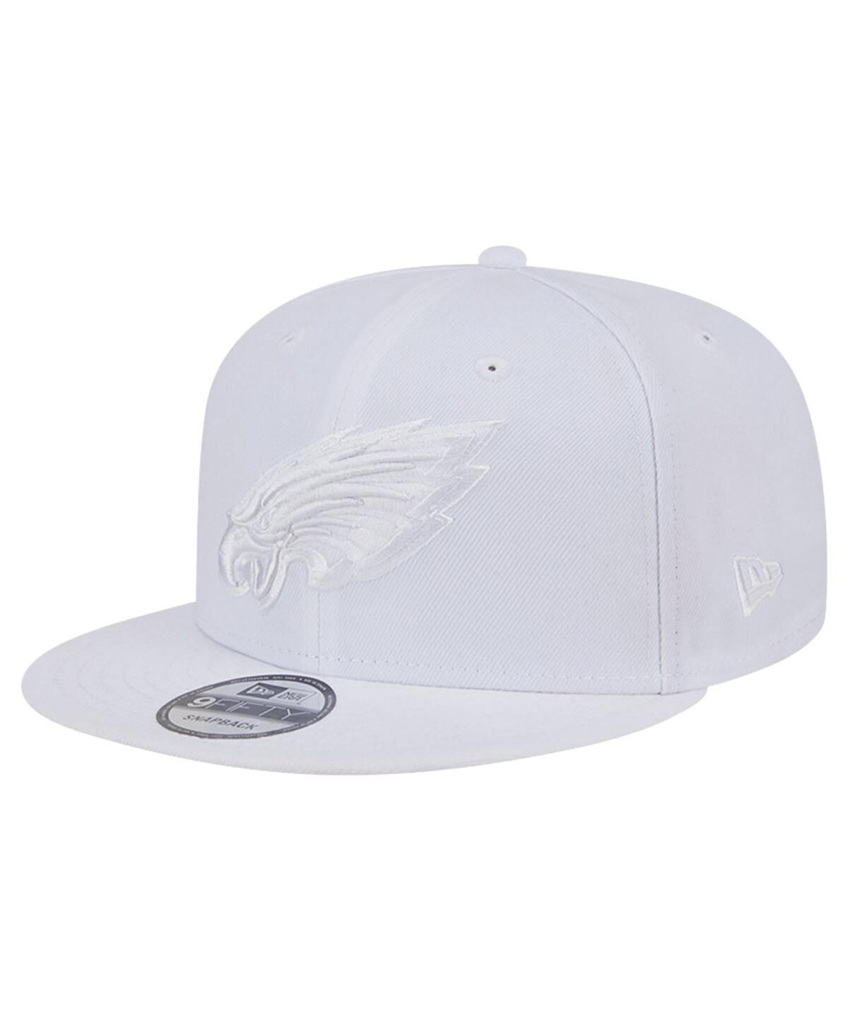 Мужская кепка-бейсболка Philadelphia Eagles Main White on White длиной 9 футов пятьдесят дюймов