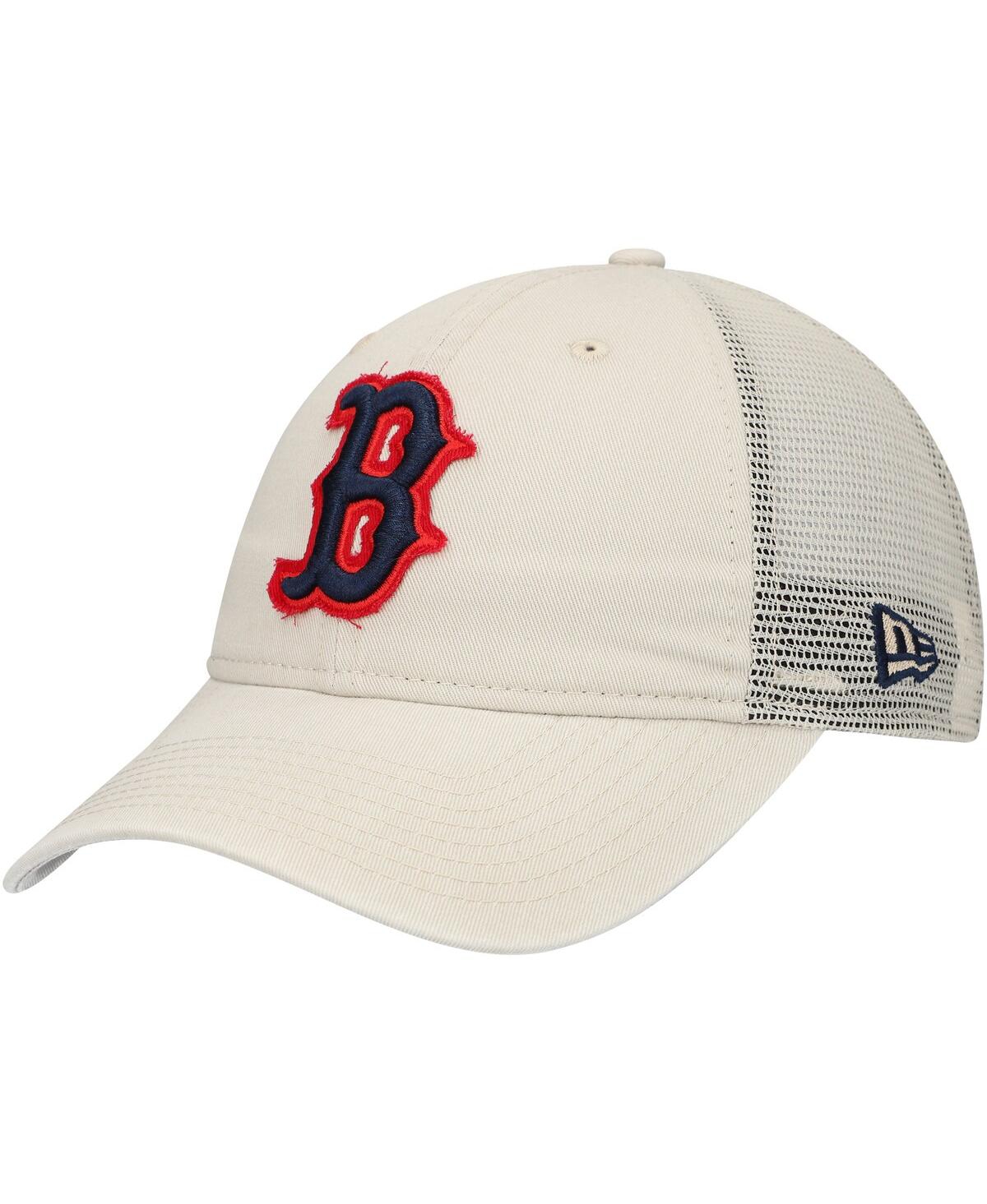 Men's Stone Boston Red Sox Game Day 9Twenty Adjustable Trucker Hat - Stone