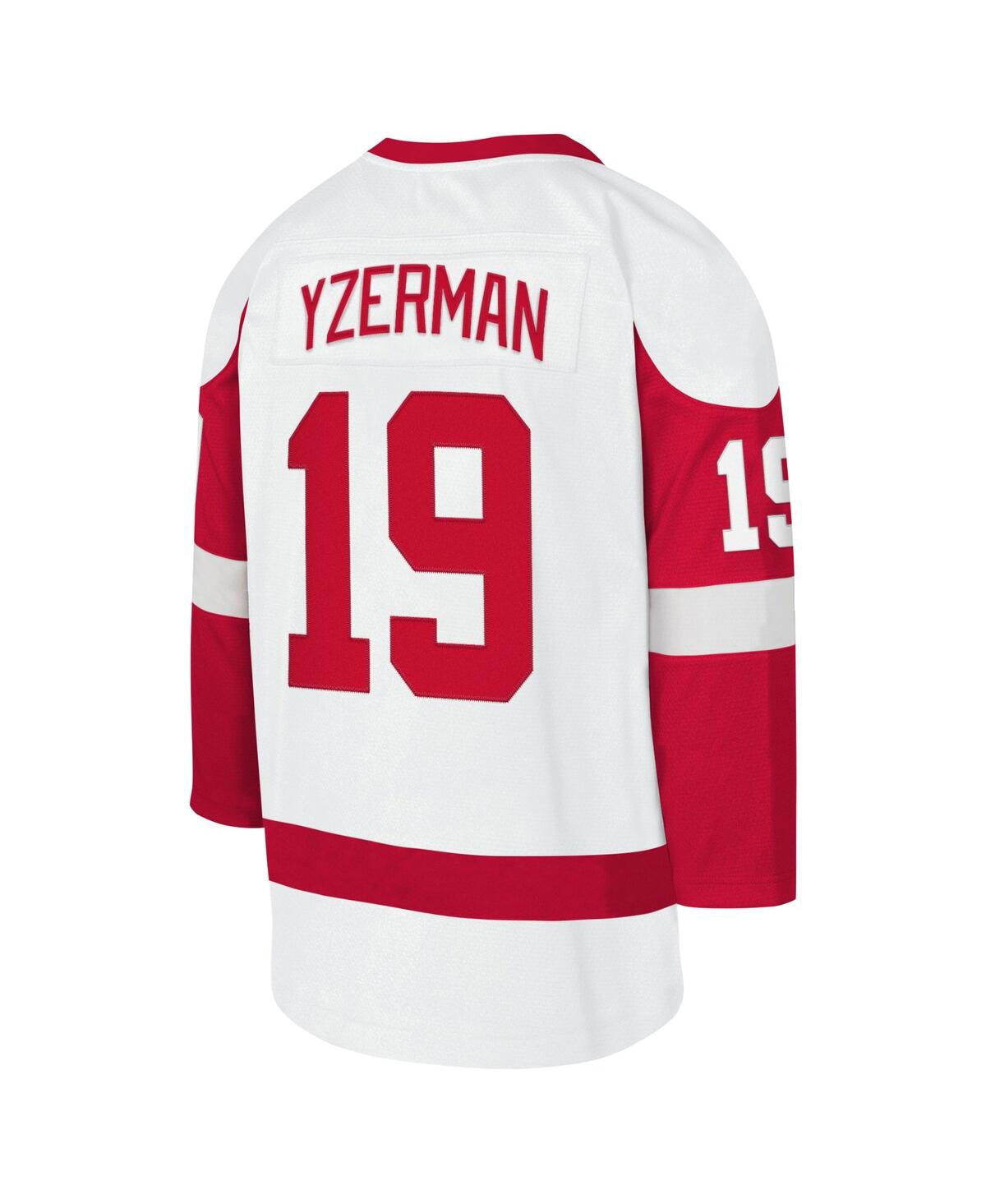 Mitchell Ness Youth Steve YzermanDetroit Red Wings 1983-84 Blue Line Player Jersey - White