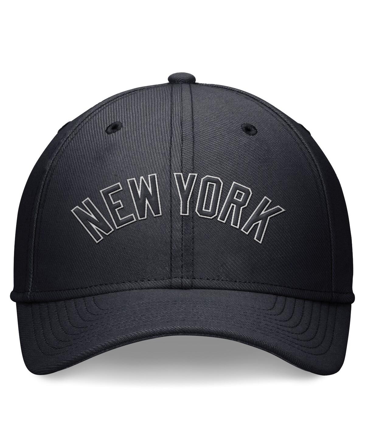 Nike Men's Navy New York Yankees Evergreen Performance Flex Hat In Pitchblue