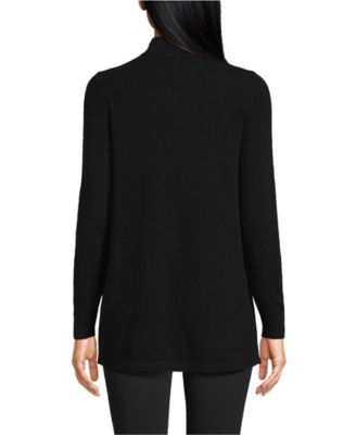 Women's Cashmere Mock Neck Swing Tunic Sweater