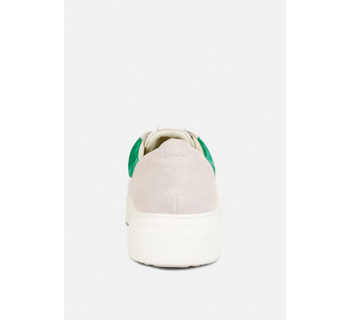 Endler Womens Color Block Leather Sneakers