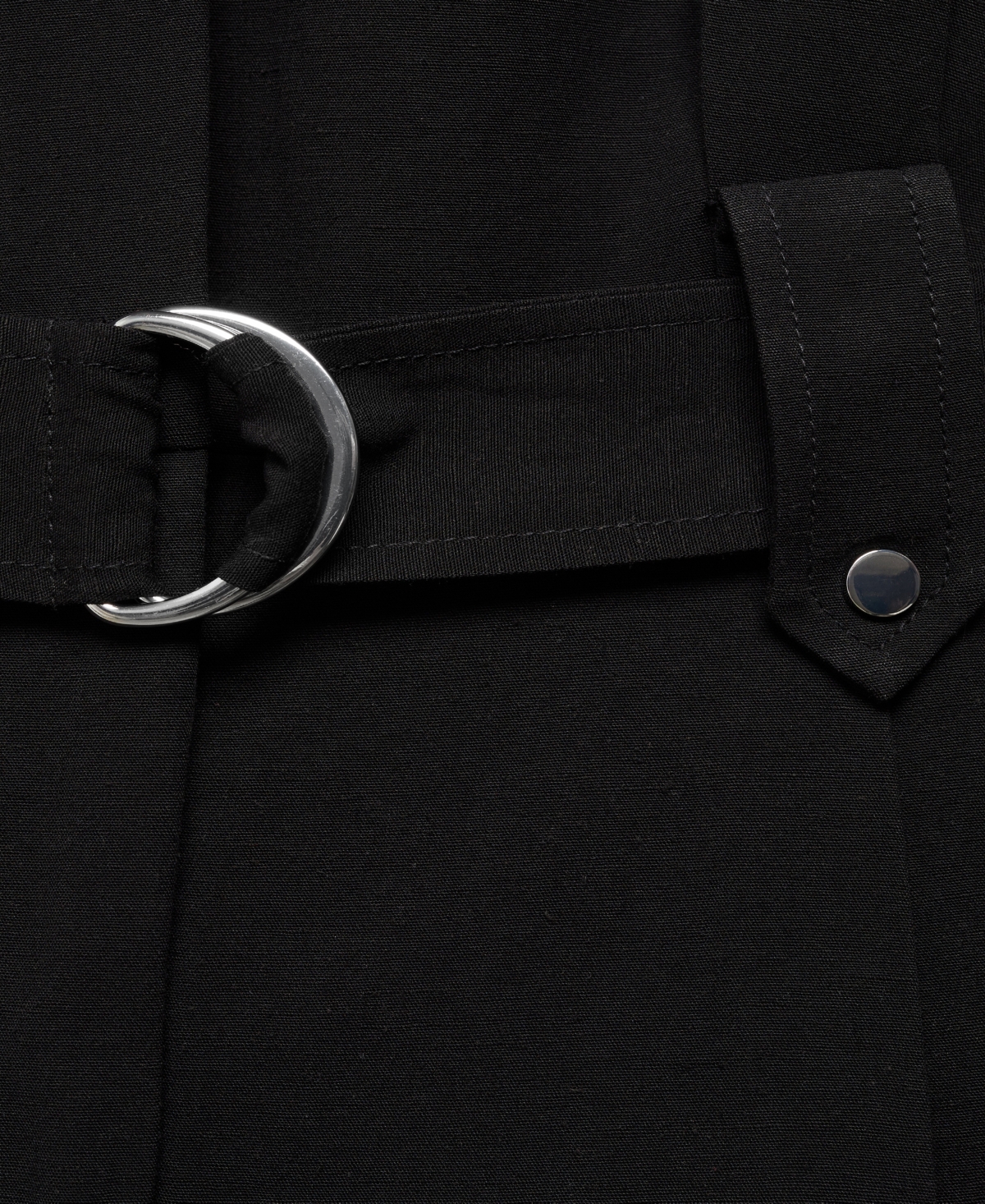 Shop Mango Women's Belt Clips Detail Jumpsuit In Black