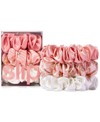 Slip 3-Pc Pure Silk Large Scrunchies Set - Petal 51$