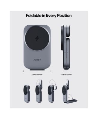 LC-MC312 MagFusion Z Qi2 Mfw Certified 3-in-1 15W Foldable Magnetic Fast Wireless Charging Station 1.5ft USB C-C Cable Included