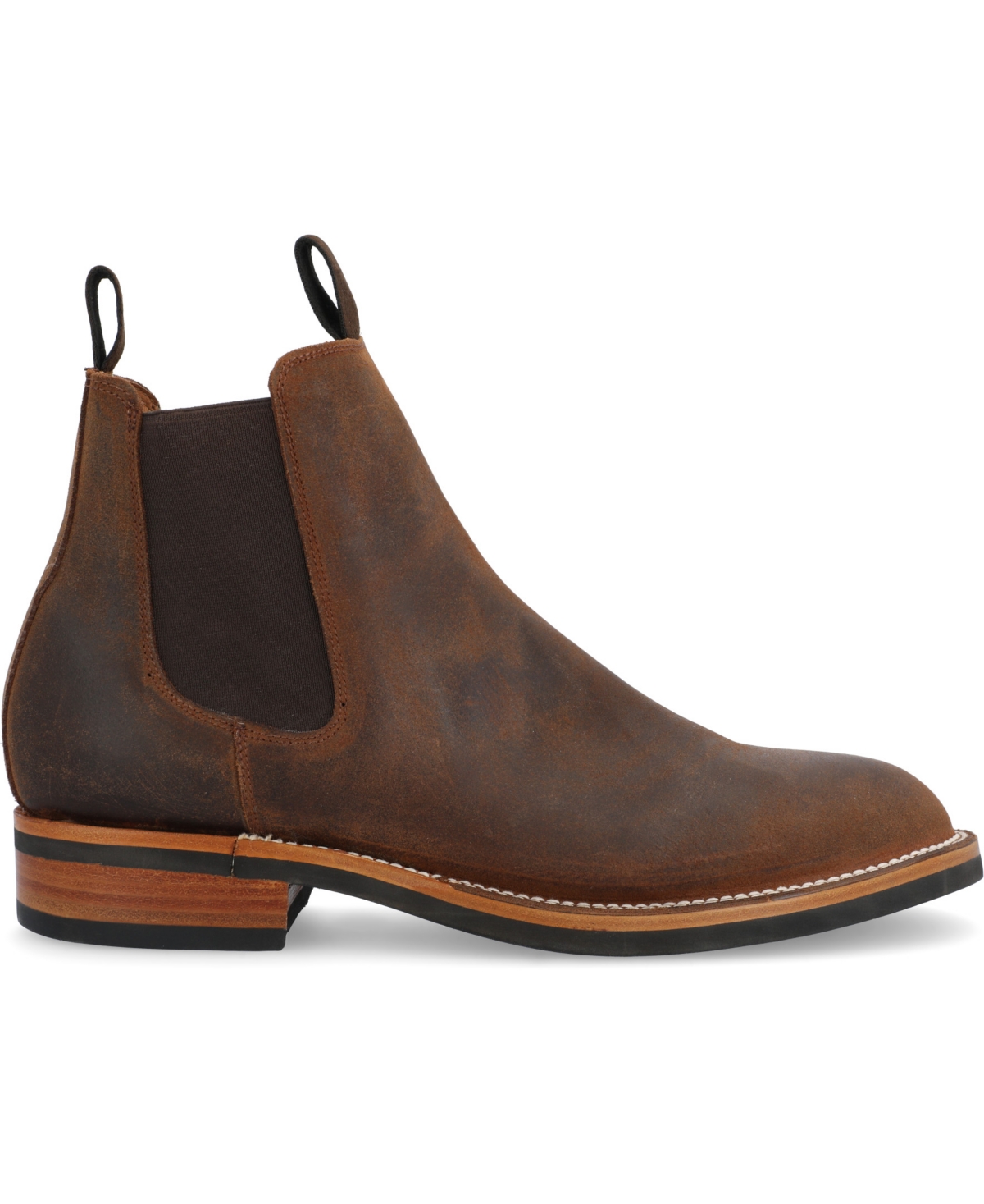 Shop Taft Men's Legion Slip-on Rugged Chelsea Stitchdown Boot In Rust