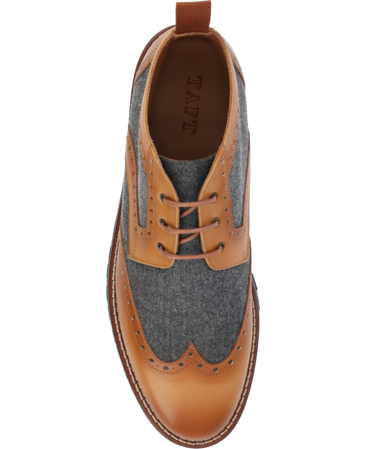 Shop Taft Men's The Livingston Chukka Boot In Grey,brown