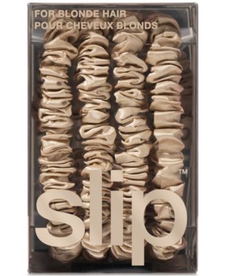 4-Pc. Pure Silk Back-to-Basics Skinny Scrunchies Set