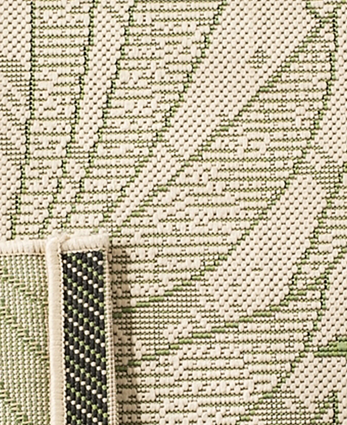 Safavieh Courtyard CY7836 Cream and Green 5'3" x 7'7" Outdoor Area Rug