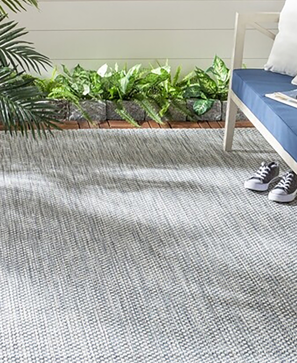 Safavieh Courtyard CY8521and Navy Outdoor Area Rug - Gray