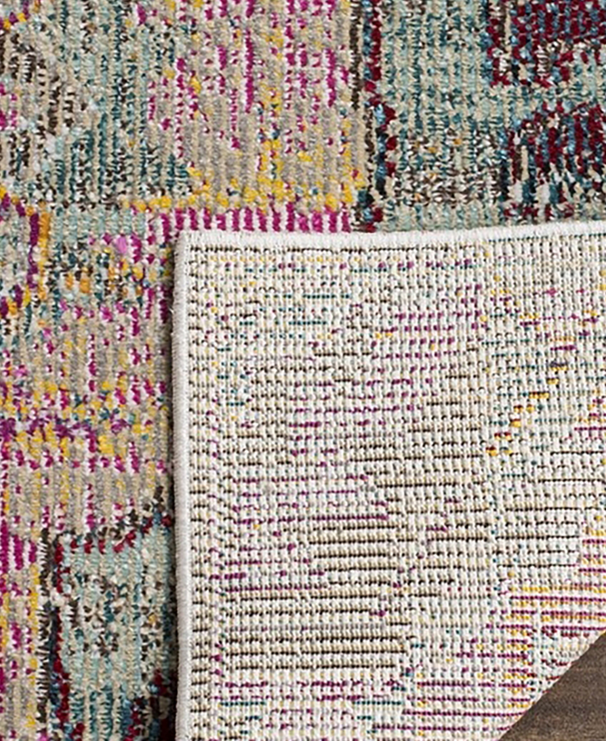 Safavieh Crystal CRS517and Purple Area Rug - Light Gray