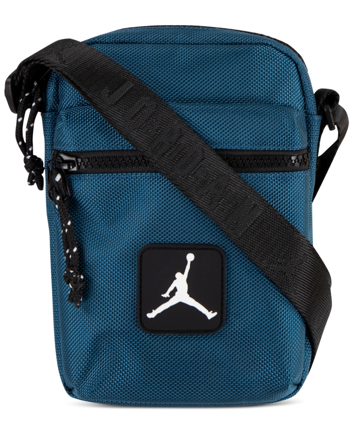Shop Jordan Men's Rise Crossbody Logo Bag In Industrial Blue