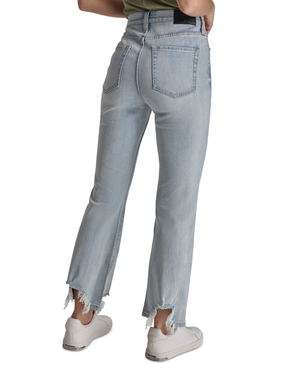 Dkny Jeans Women's High-Rise Destructed-Hem Jeans