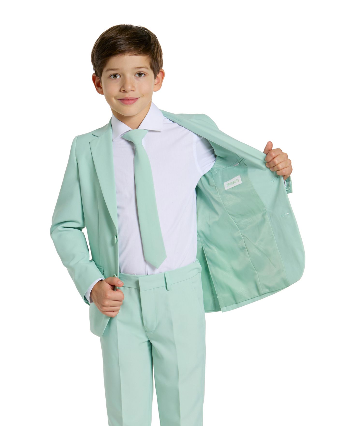 Детский костюм-тройка OppoSuits Magic Mint, для мальчиков, цвет: Бирюзовый / Мятный — фото 3