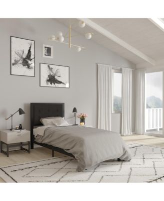 Camden Twin Headboard Upholstered Button Tufted Headboard With Metal Frame And Adjustable Rail Slots