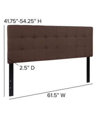 1 PC Metal Quilted Tufted Queen Upholstered Headboard