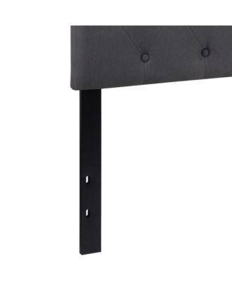 Queen size Foam Arched Queen Button Tufted Upholstered Headboard