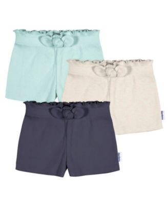 Toddler Girls Pull-On Knit Shorts, 3-Pack
