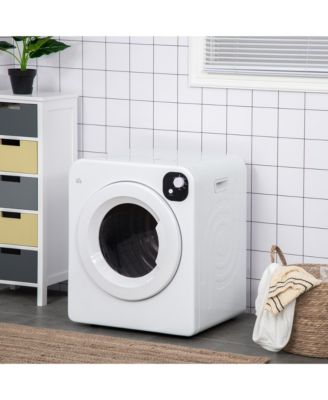 1300W Compact Laundry Dryer with 3.2 cuft Stainless Steel Drum