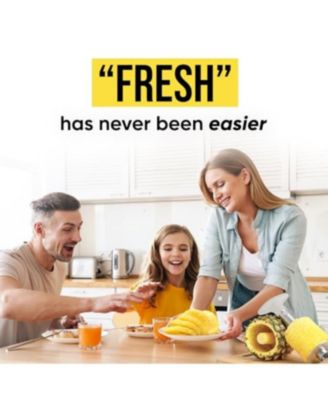 Heavy Duty 2pc Pineapple Corer & Slicer Set – Includes Eye Removal Tool with Reinforced Blade