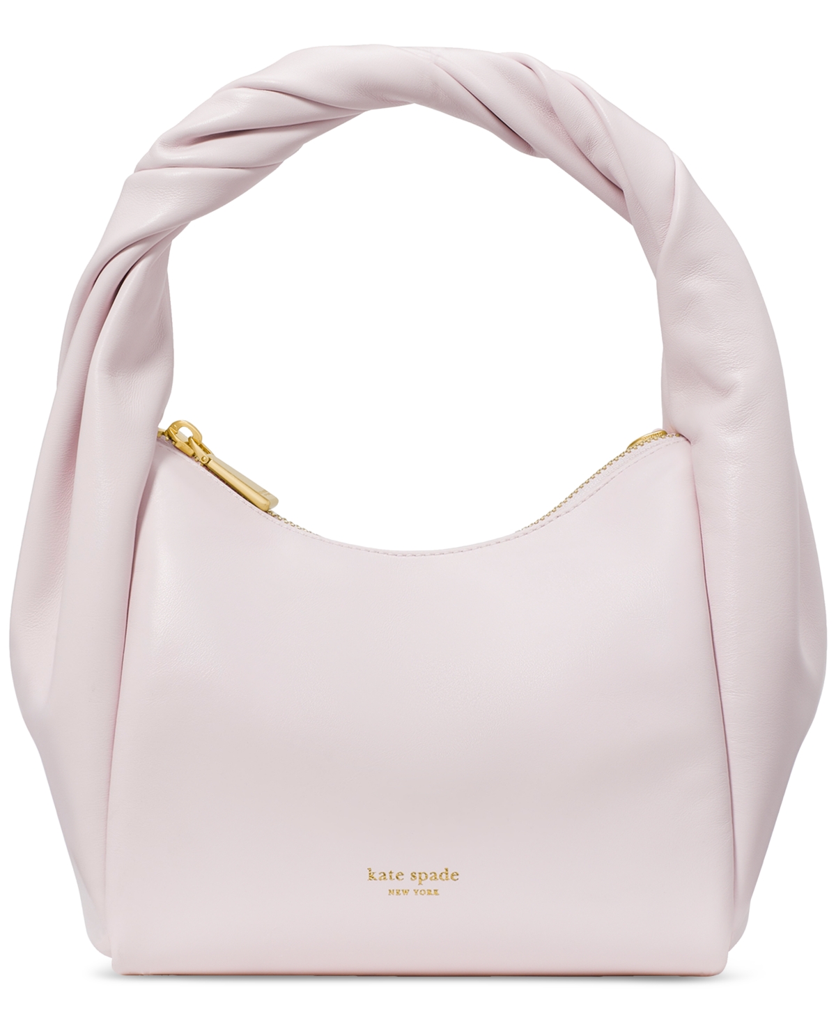 Shop Kate Spade Twirl Leather Top Handle Bag In Shimmer Pi