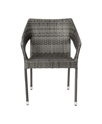 Embry All-Weather Indoor/Outdoor Stacking Patio Dining Chair With Steel Frame And Weather Resistant Pe Rattan