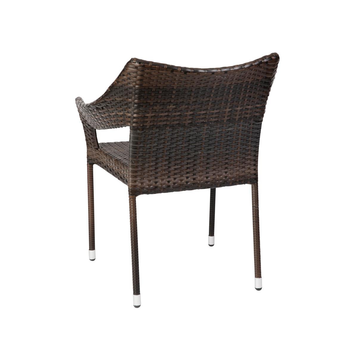 Embry All-Weather Indoor/Outdoor Stacking Patio Dining Chair With Steel Frame And Weather Resistant Pe Rattan