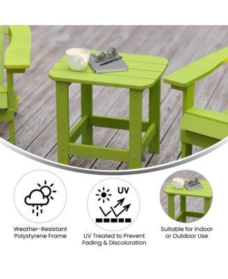 Riviera Poly Resin Indoor/Outdoor All-Weather Adirondack Side Table