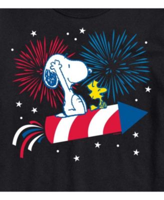 Hybrid Apparel Peanuts Fireworks Mens Short Sleeve Tee