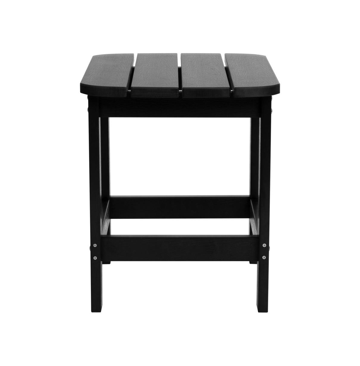 Merrick Lane Riviera Poly Resin Indoor/Outdoor All-Weather Adirondack Side Table