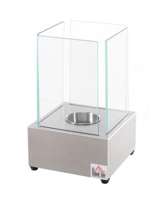 Portable Indoors Outdoors Bio Ethanol Fireplace Fire Pit Pot Backyard