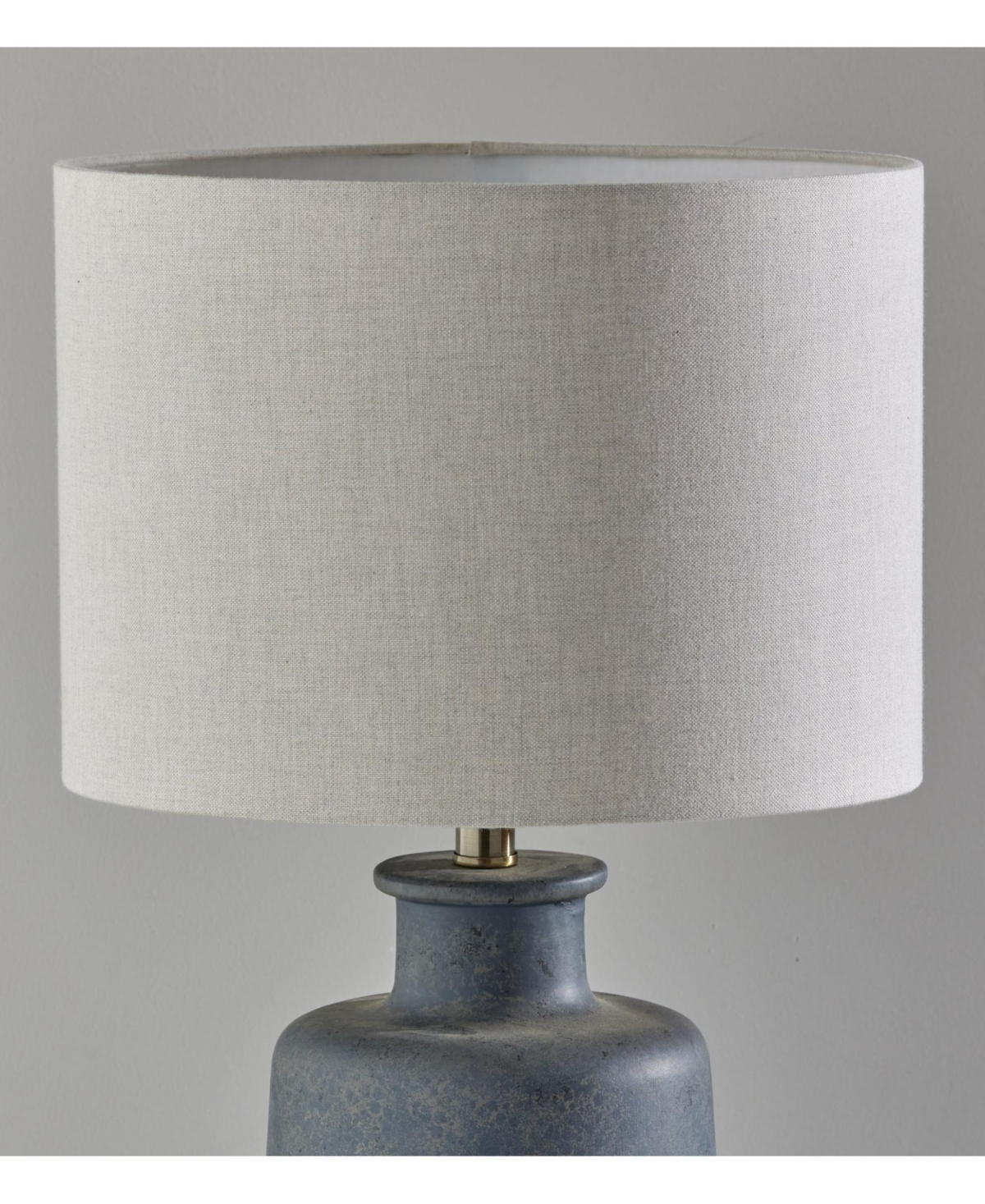 Adesso 24.5" Ceramic Skylar Table Lamp In Weathered Gray Ceramic