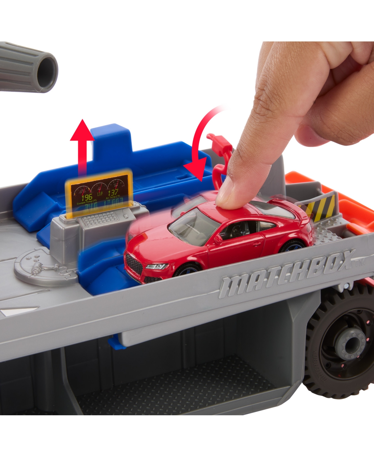Matchbox Action Driver Tow & Repair Truck With 1:64 Scale Car In Multi-color