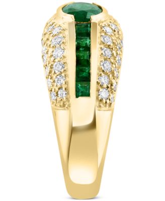 EFFY Collection EFFY® Emerald (1-1/3 ct. t.w.) & Diamond (3/4 ct. t.w.) Ring in 14k Gold