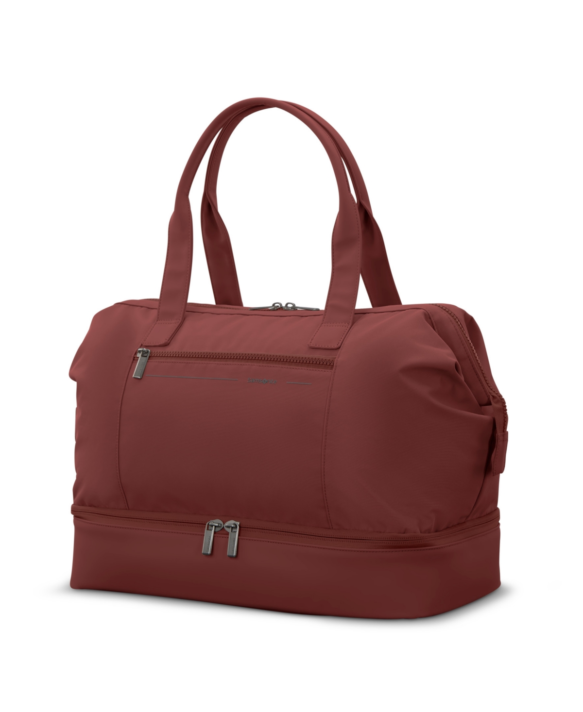 Samsonite Better Than Basics Drop Bottom Weekender Duffle In Red