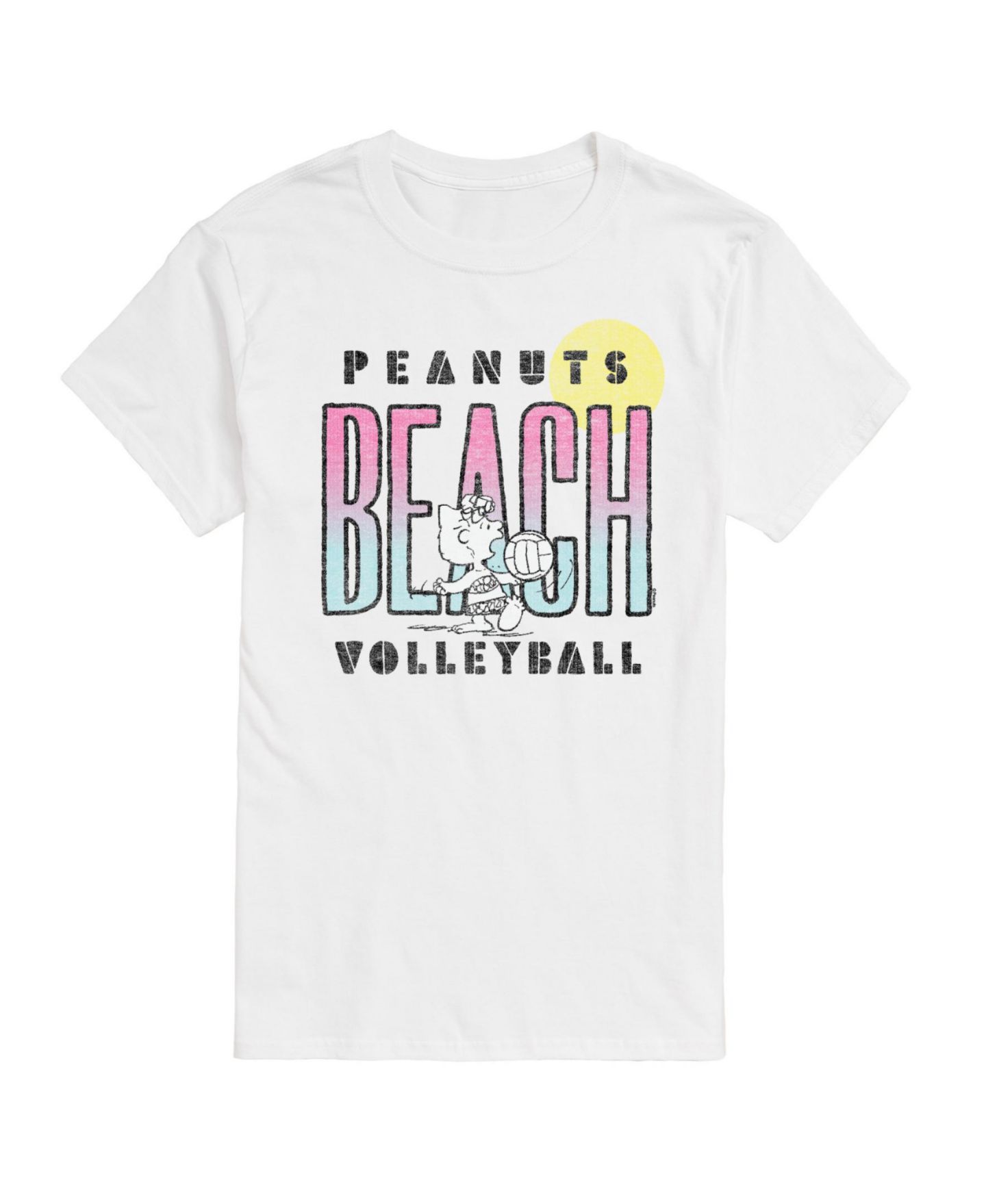 Мужская футболка AIRWAVES Hybrid Apparel Peanuts Beach Volleyball Short Sleeve, цвет: Белый — фото 1