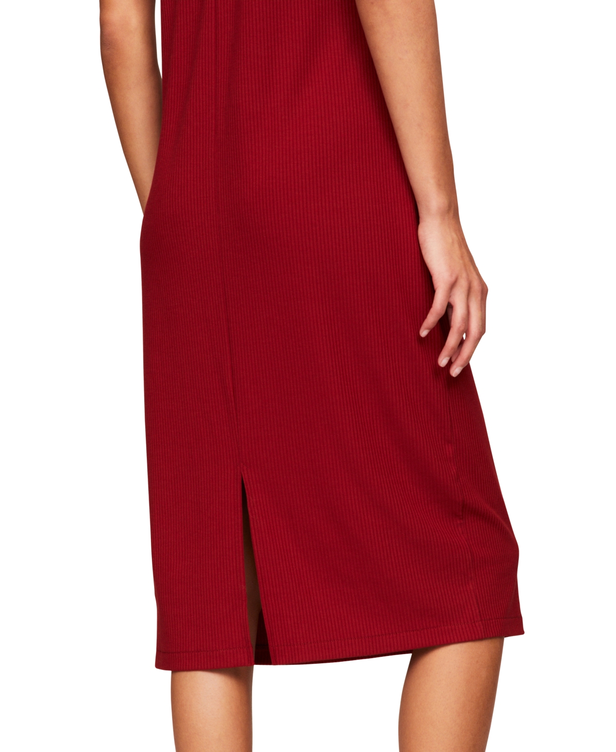 Tommy Jeans Women's Ribbed Bodycon Midi Dress