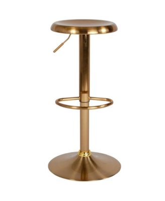 Audrey Retro Style Height Adjustable Barstool With Footrest