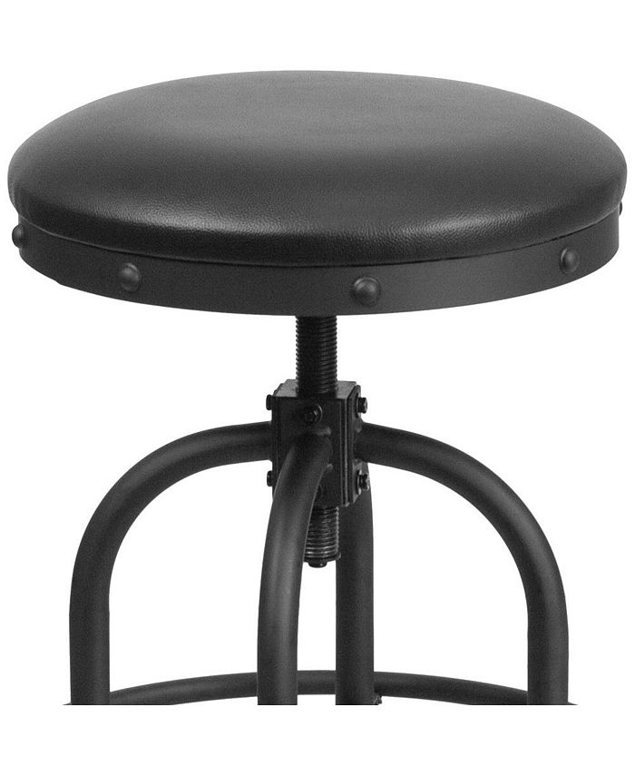 MERRICK LANE Adrienne Counter Stool Contemporary Backless Stool With