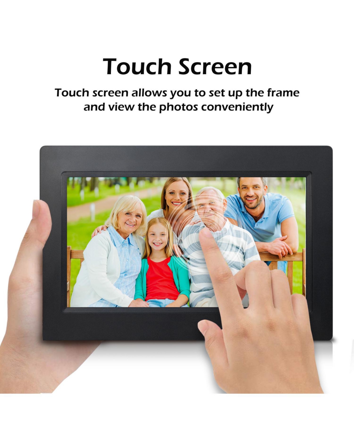 10 in Cloud Digital Photo Frame, 20GB Cloud Storage, Smart App Support