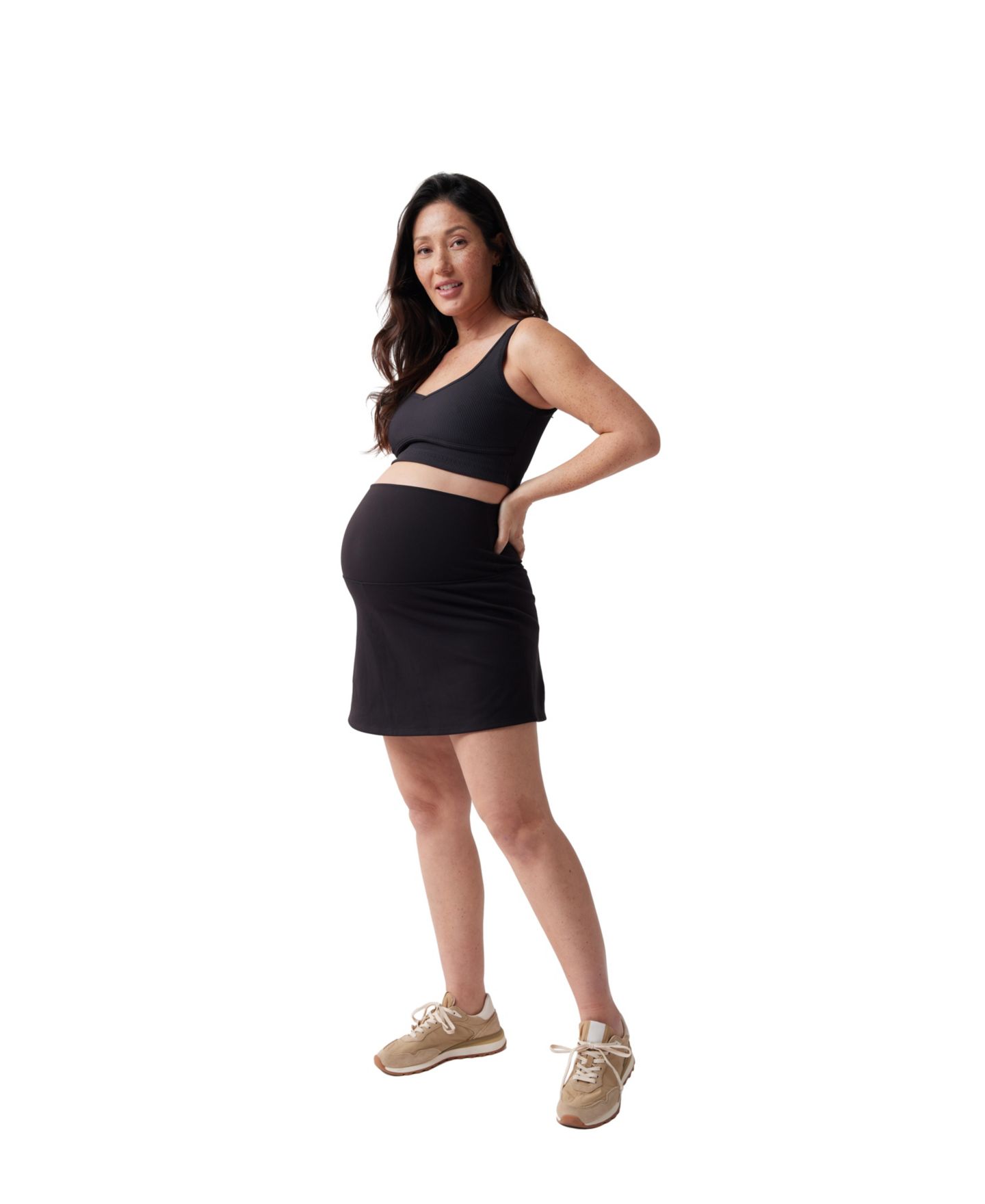 Женская юбка-шорты Ingrid + Isabel Active Skort, цвет: Чёрный — фото 3