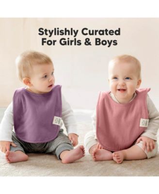 Baby Girls 8-Pack Bibs for Boys, Girls, Pull-on Bibs, Drool Bibs Boy, Girl, Bib Unisex