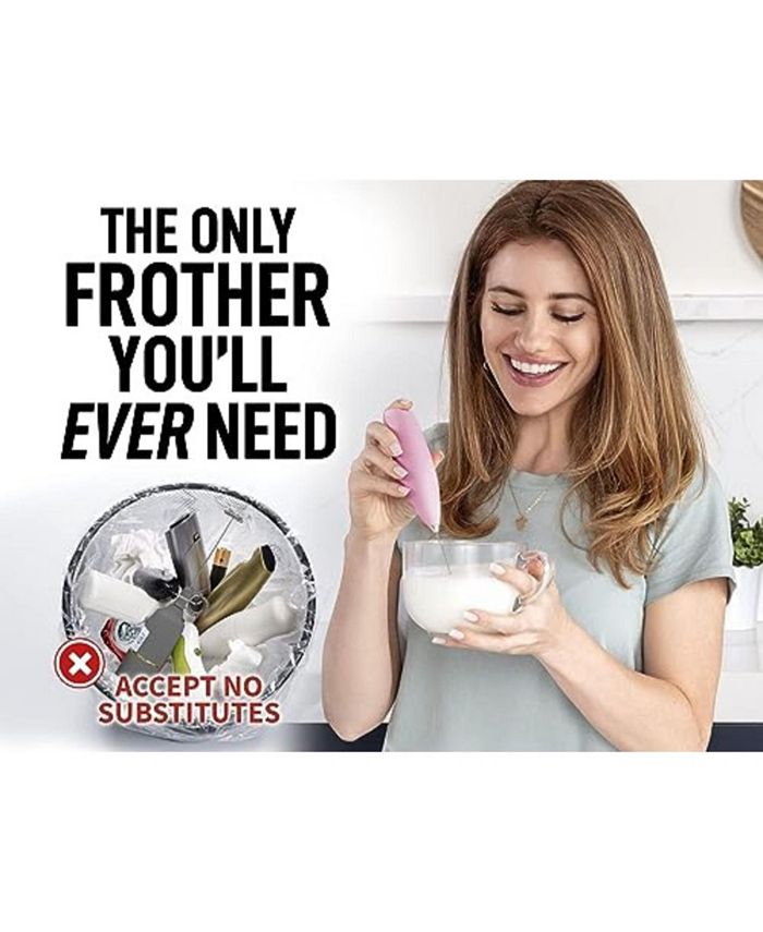 Zulay Kitchen Milk Frother Whisk Handheld Electric Foam Maker with
