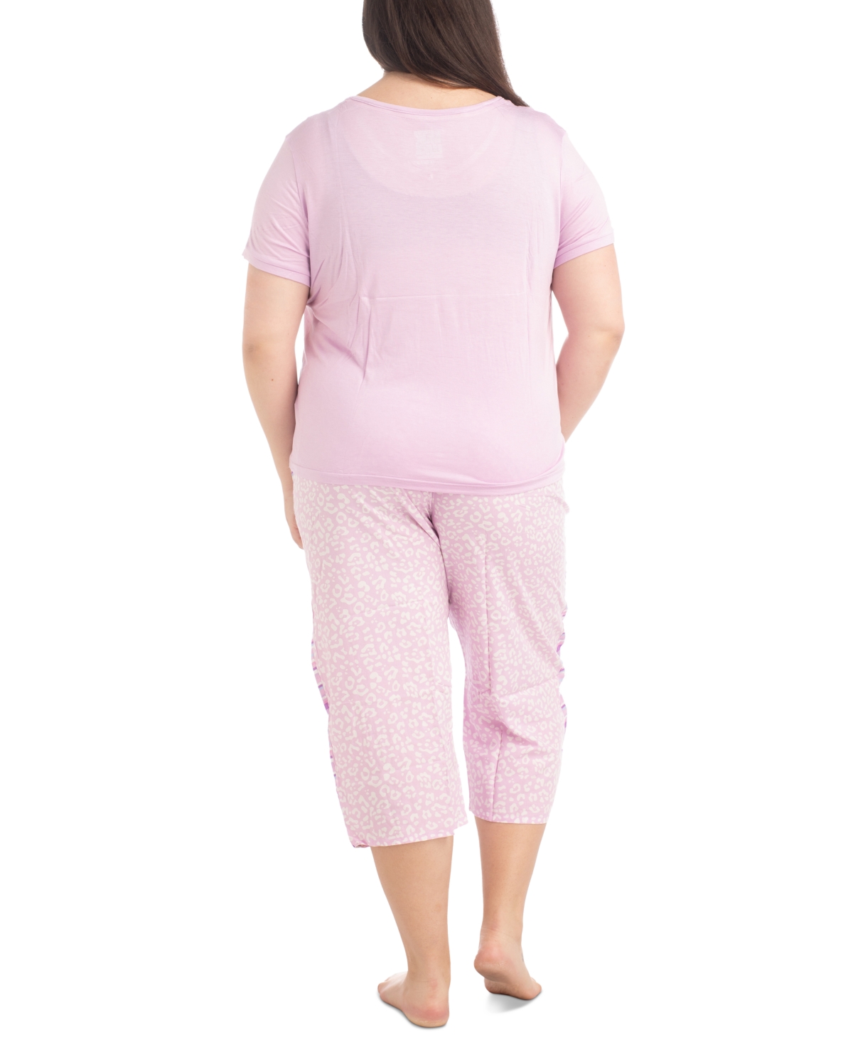 Muk Luks Plus Size 2-Pc. Coastal Life Cropped Pajamas Set