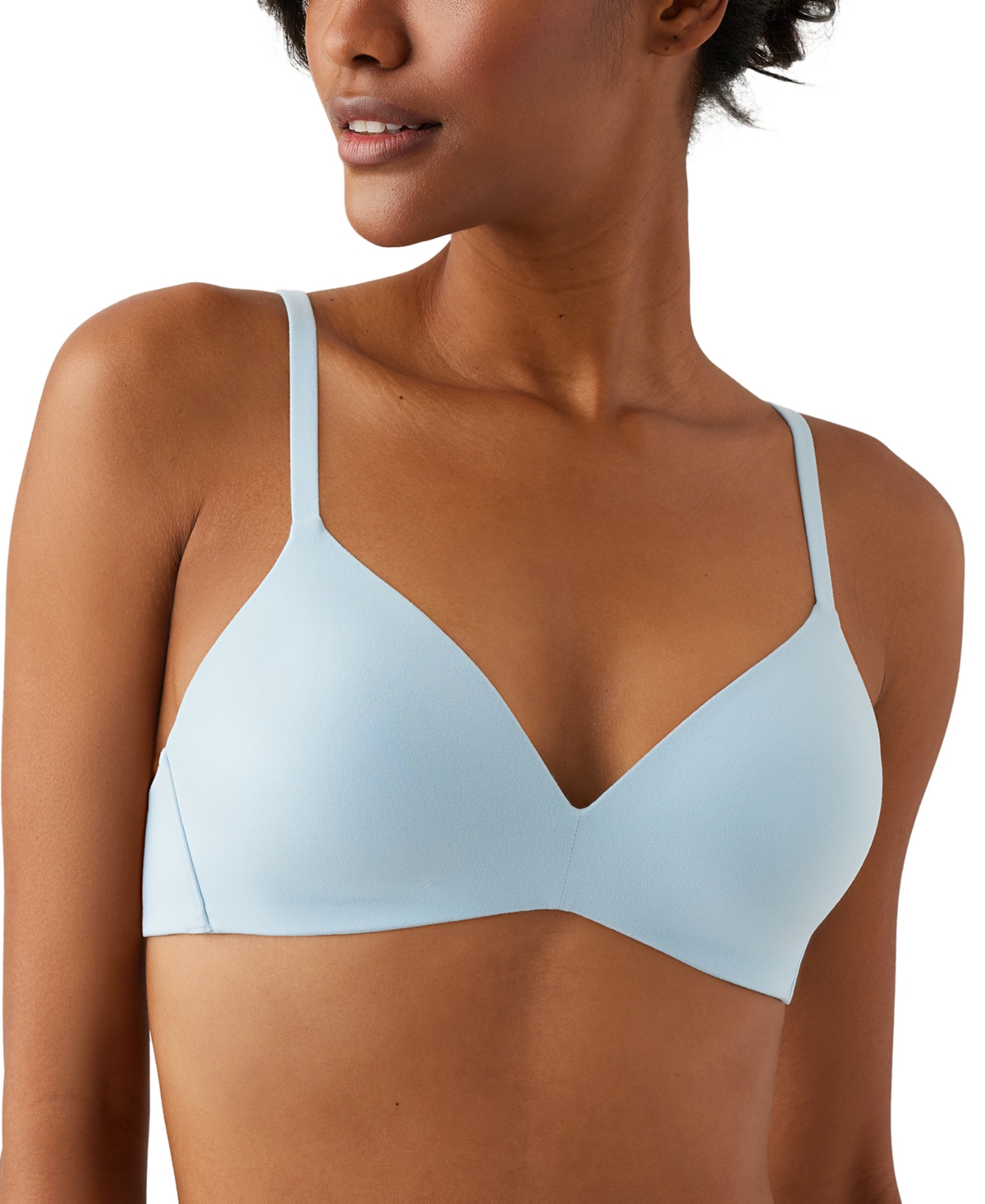 Wacoal How Perfect Contour Wireless Bra In Winter Sky