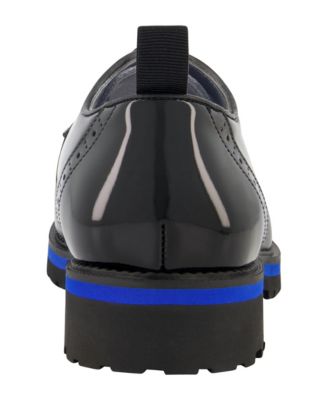 靴 DKNY Leather Derby Shoes Dress Oxford DKNY Men's Leather Contrast Lace Up Shoes - Macy's