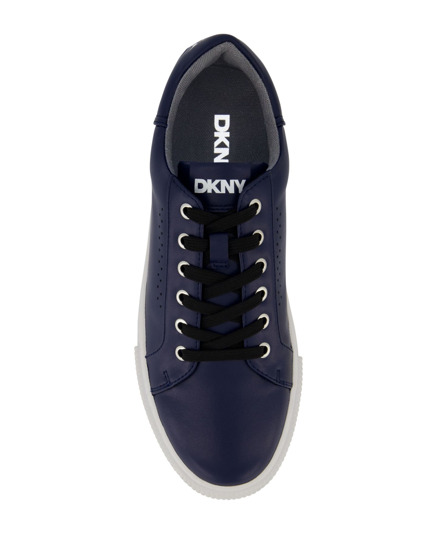 Мужские кроссовки DKNY Smooth Leather Sawtooth Sole, цвет: Чёрный — фото 13