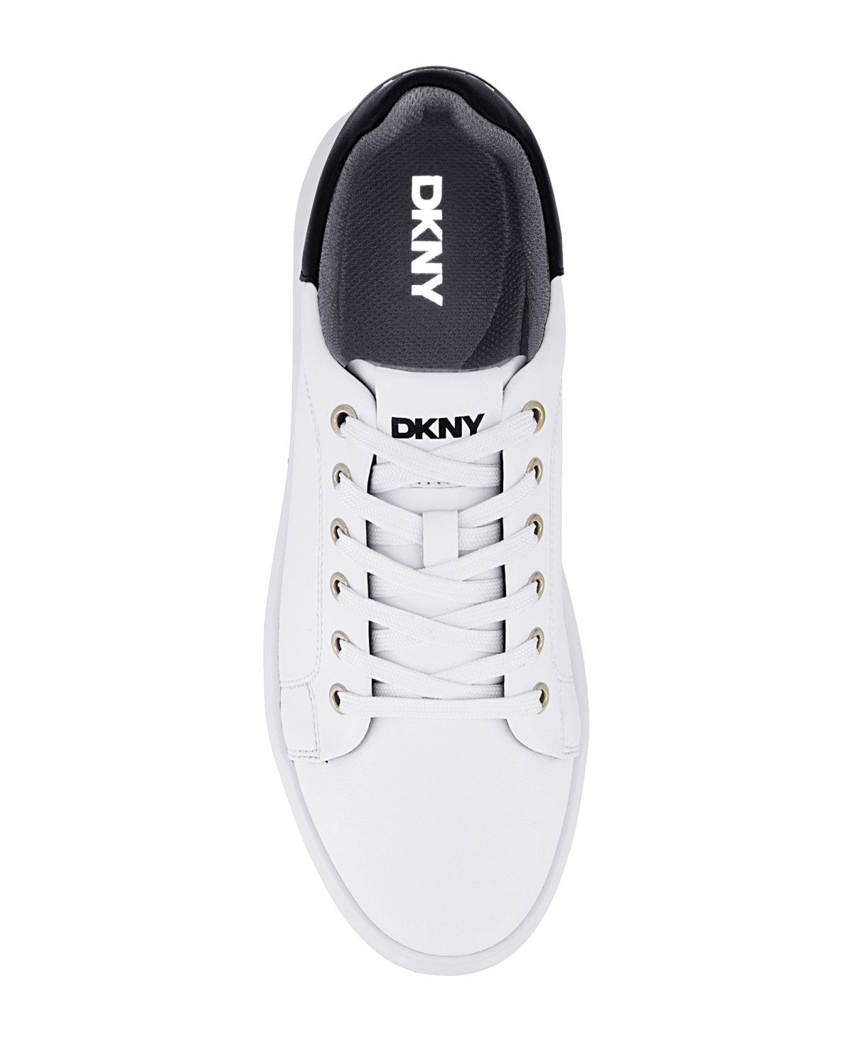 Shop Dkny Men's Smooth Leather Sneakers In Black