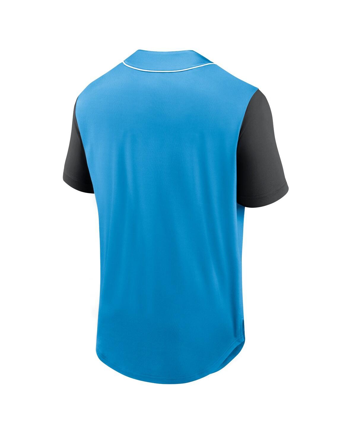 Fanatics Branded Men's Blue Charlotte Fc Balance Fashion Baseball Jersey - Eb/eb/bk/w
